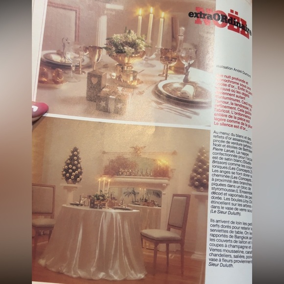 1981 Vintage DÉCORMAG Christmas Edition Interior Design/Home Decor Magazine - Picture 2 of 5